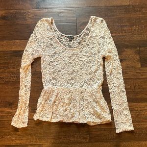 Lily rose size m peplum top